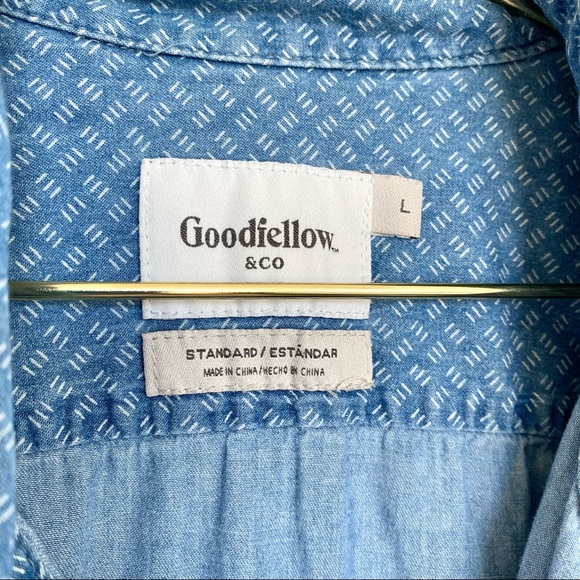 Goodfellow & Co Men’s Size L Long Sleeve Button Down Standard - Picture 6 of 6